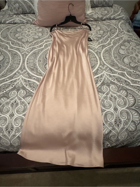 Express Dresses & Skirts - NWT Express Champagne Satin Slip Midi Dress | Cowl Neck | Adjustable Straps